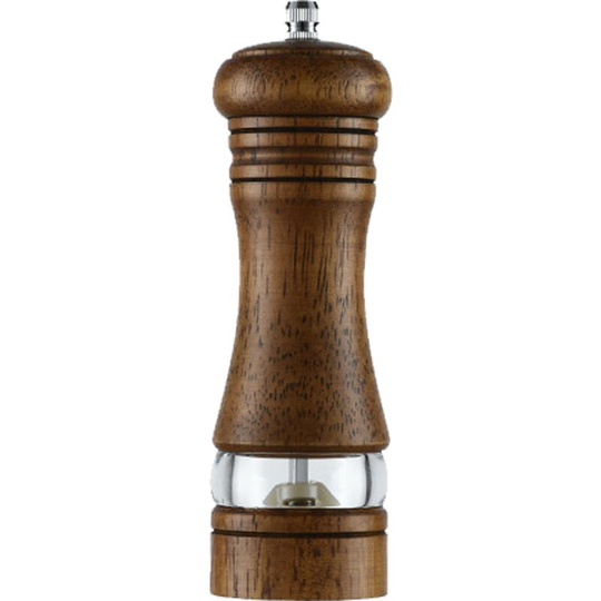 Fvbjd - Wood Salt and Pepper Grinder Mills Sets, Classic Manual Salt Grinder Refillable Pepper Mill Sets 6 Inch Antique Single Bubble Bag