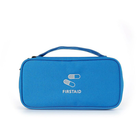 First Aid Bag Portable Medicine Emergency Pouch Outdoor Travel Camping Survival Bag,Blue,11