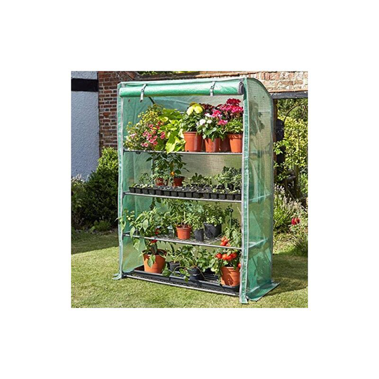 Garden Greenhouse Grow House GroZone Wide Plant Protection Cover Outdoor Heavy Duty Walk-In Poly Tunnel Greenhouse (GroZone Max)