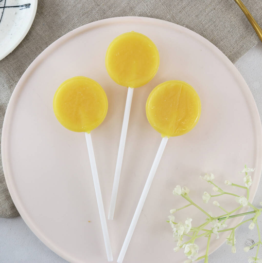Five Non Alcoholic Salted Caramel Lollipops