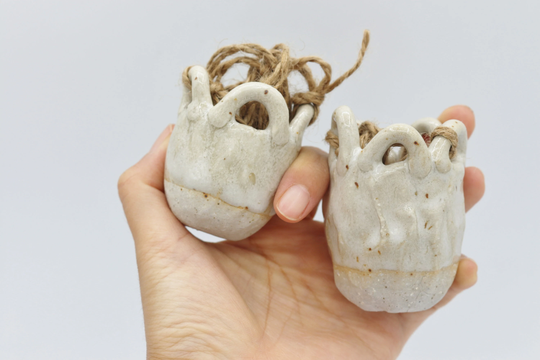 Planter With Hanger, Hanging Pot, Plant, Wall Indoor, Ceramic Wall Planter, Drainage, Air Plant, Christmas Gifts