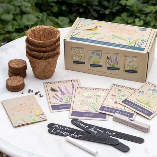 Gardeners Gift Boxed Seed Set-Grow Your Own Flowers Gift, Birthday Gift , Gardening.plant A Flower, Indoor Garden