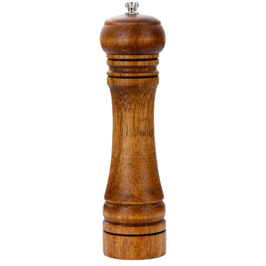 Classic Wooden Pepper Grinder - Herb & Spice Grinder, Comfortable, Easy & Smooth, Long Life medium