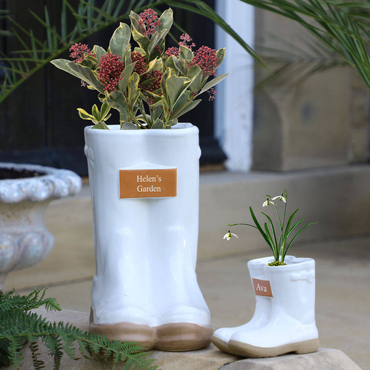 Personalised Welly Boot Planters