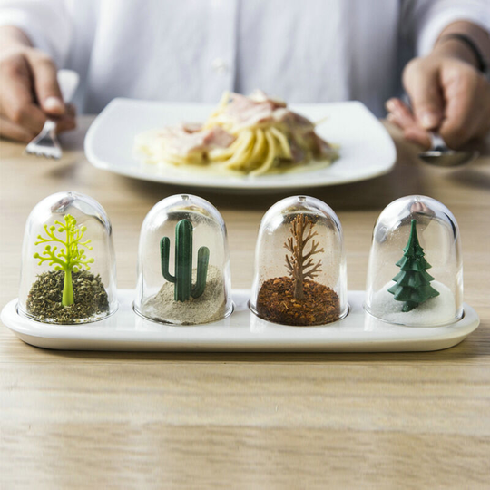 Four Seasons Plant Seasoning Bottle Salt and Pepper Seasoning Jar Seasoning Bottle - Muff