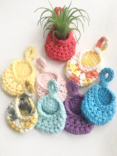 Tiny Crochet Cotton Plant Pod, Ready To Ship