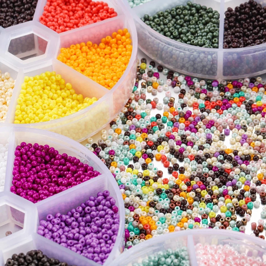 2mm Glass Seed Beads Round Czech Charm Crystal Spacer For Jewelry Making Accessories Set About 4800Pcs 1 Box