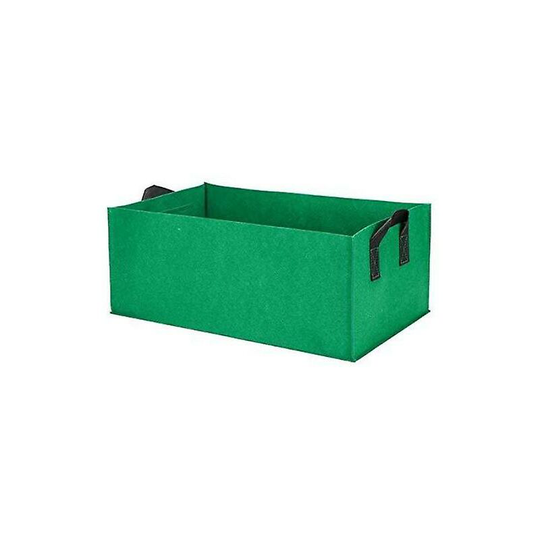 Sun Flowergb - Plant Grow Bags Vegetable Flower Pot Planter Raised Garden Planting Bed Container Home Decor (60 x 30 x 20cm) Green