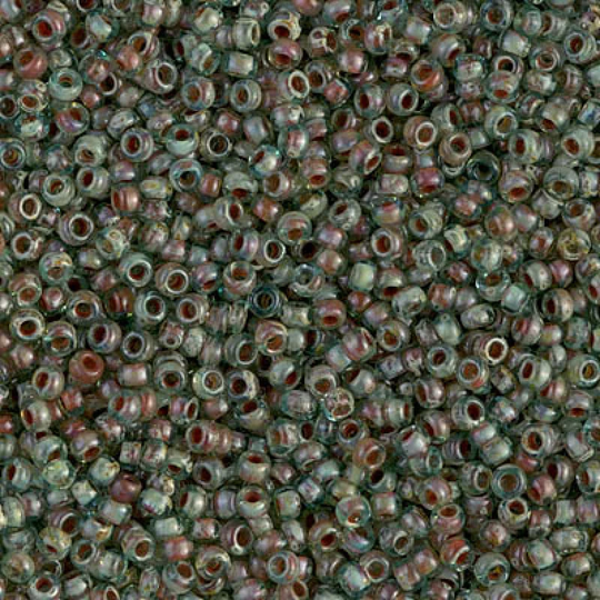 Miyuki Seed Beads 6/0 Picasso Transparent Olivine, 4506