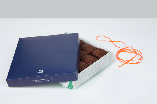 Box Of Eight Salted Caramel Brownies