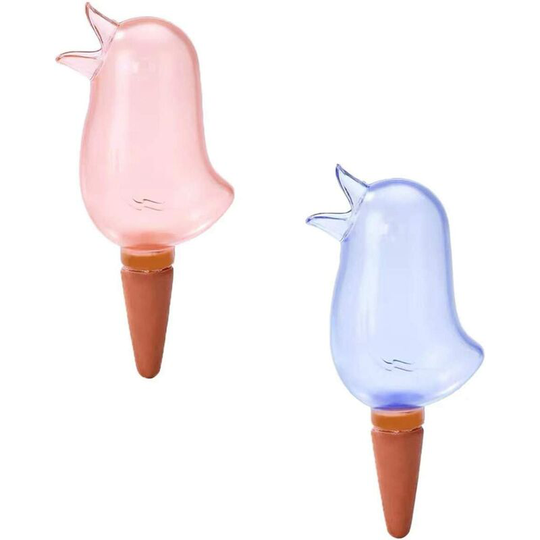 2 Pcs Automatic Watering Device Transparent Bird Shape Plant Waterer Garden Waterer Drip for Garden Plants Automatic Drip Irrigation Water