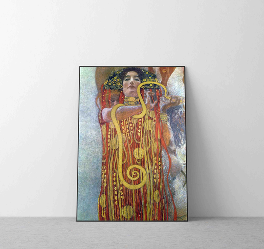 Gustav Klimt Medicine Poster Print, Retro Wall Art Premium Exhibition Quality Home Decor