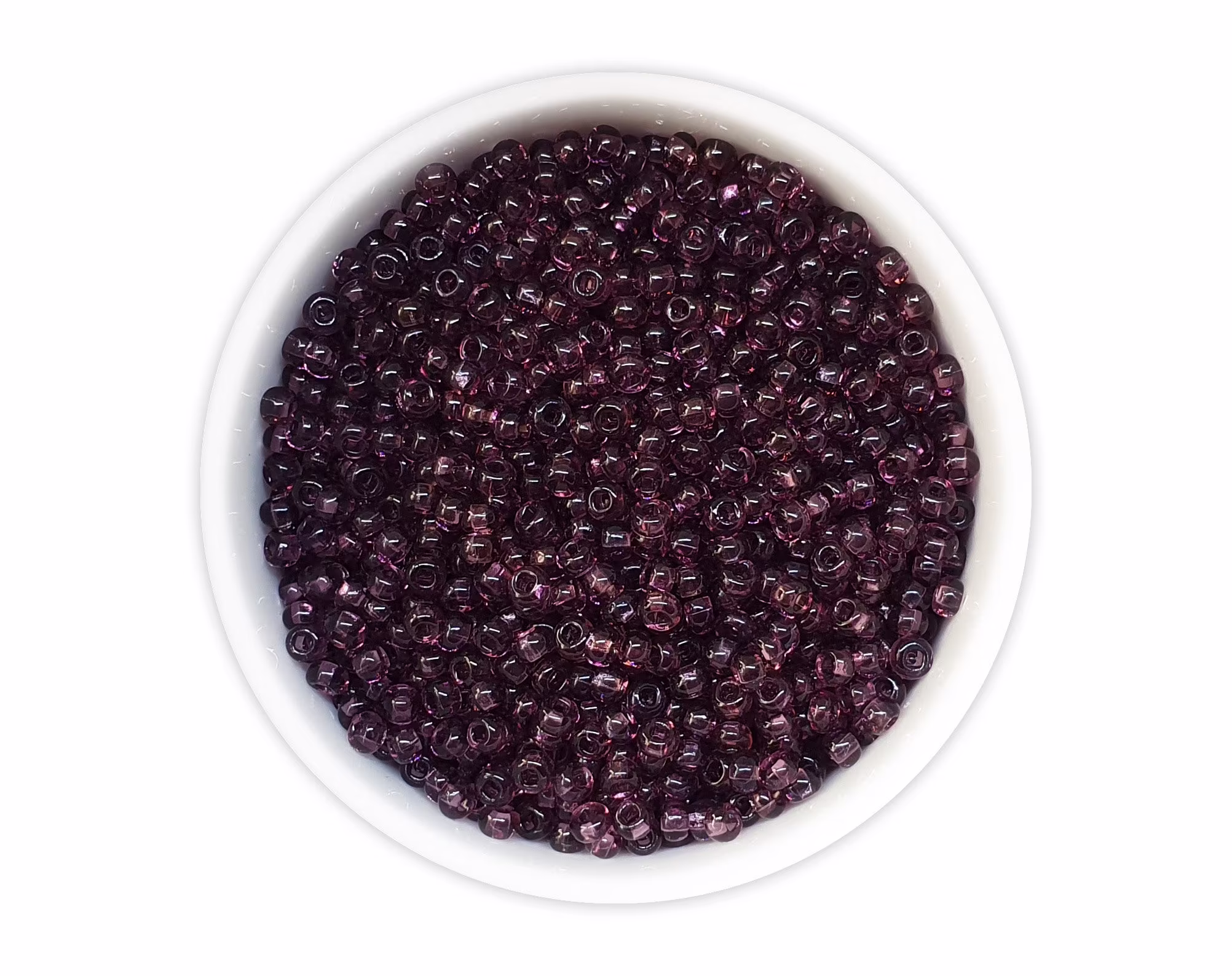 Transparent Purple Seed Beads 10/0, 20G Czech Rocailles Nr 311-29001-20080