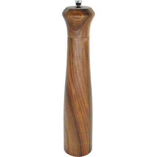 Acacia Wood salt and pepper grinders refillable salt grinder pepper Mill with Adjustable Coarsenesssalt 10 inch acacia wood