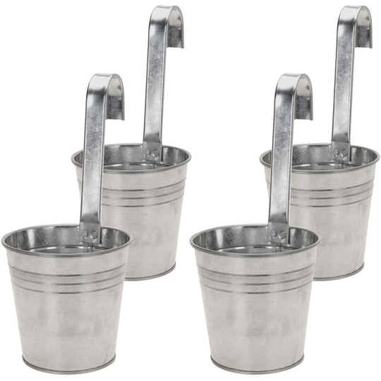 Thsinde - Mini Metal Flower Pot Vase Bucket Hanging Garden Planter