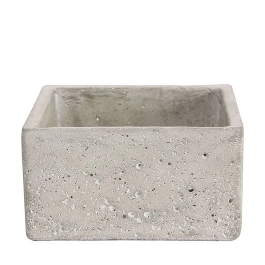 Square Cement Flower Pot 8cm Indoor Planter Concrete - Fast & Free UK Delivery