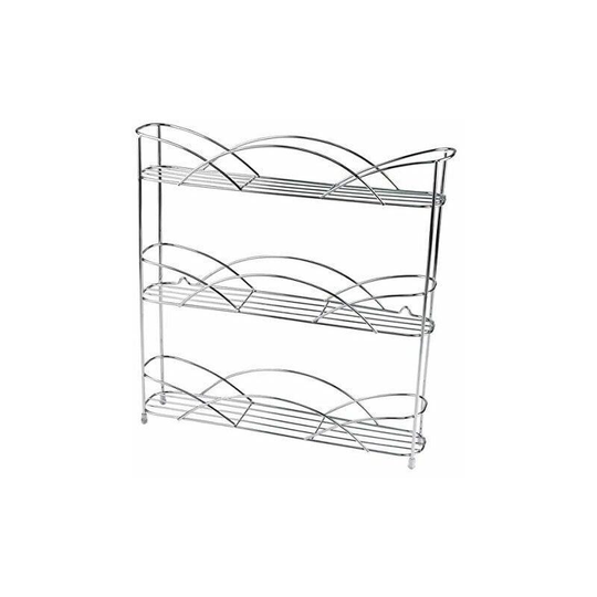 Neo Chrome Free Standing 3 Tier Table Top Spice Rack