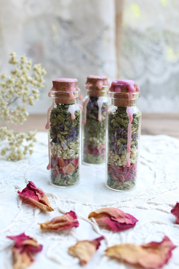 Self Love ⋅ Spell Bottle - Witch's Jar With Dried Herbs Ethically Wildcrafted & Organically Grown Self-Love Rituals Care