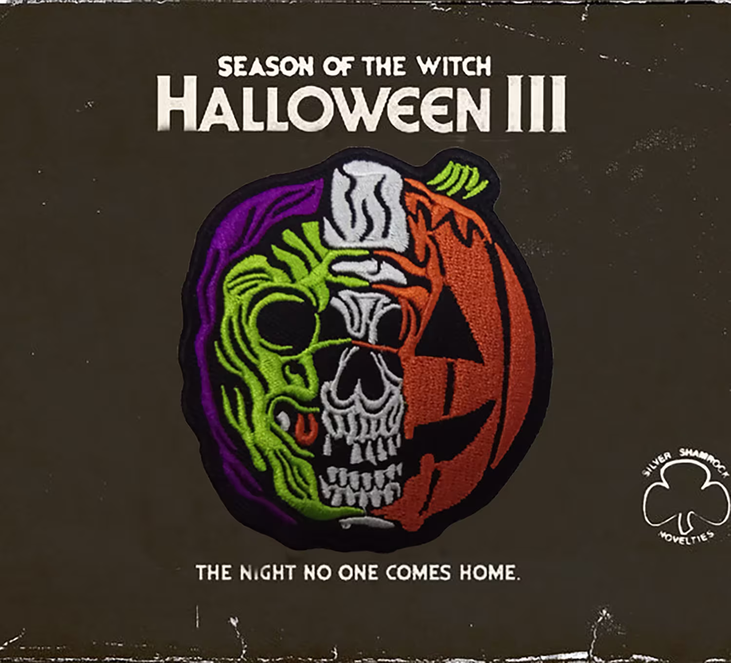 Halloween Iii Season Of The Witch 8cm 100% Embroidered Patch John Carpenter Silver Shamrock Novelties