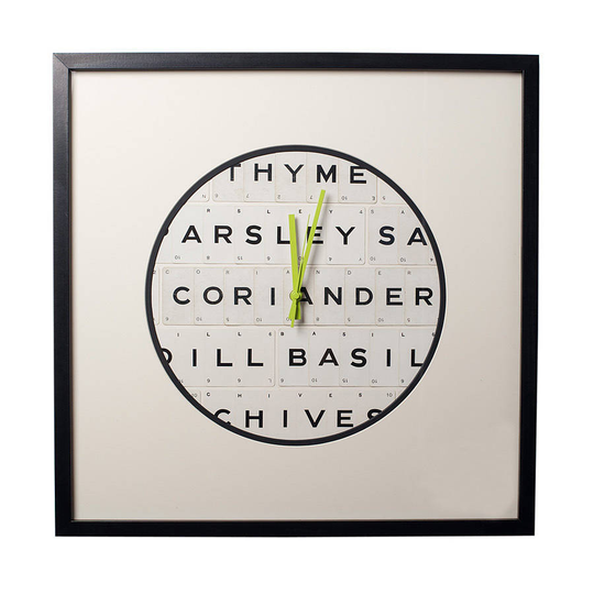 Herb Kitchen Wall Clock