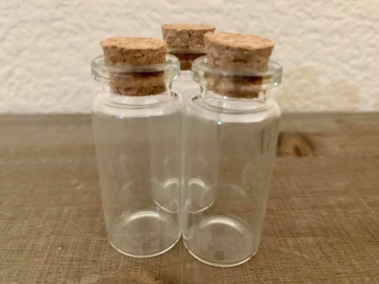 Empty Spell Bottle | 10 Ml Glass Spell Jar Mini Small Bottles With Cork Stopper