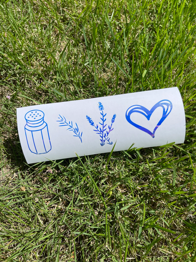 Practical Magic Car Decal | Salt Rosemary Lavender & Love Sticker Yeti Vinyl Decal Holographic Color Laptop Sticker