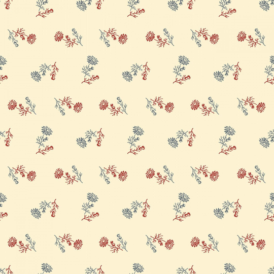 Seeds Of Glory - Riley Blake Designs Stacy West Of Buttermilk Basin 100% Cotton Quilting Fabric # C10365-Cream