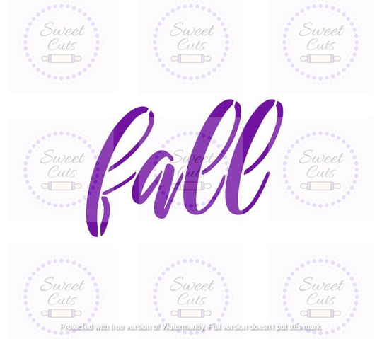 Fall Stencil - Season Thanksgiving Word Stencils Cookie Decorating Cake