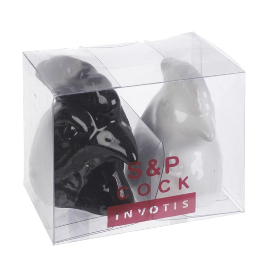 Cockerels Head Salt & Pepper Set [409199] - Invotis