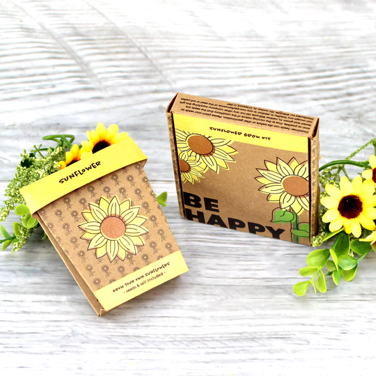 Be Happy Sunflower Grow Pot Kit