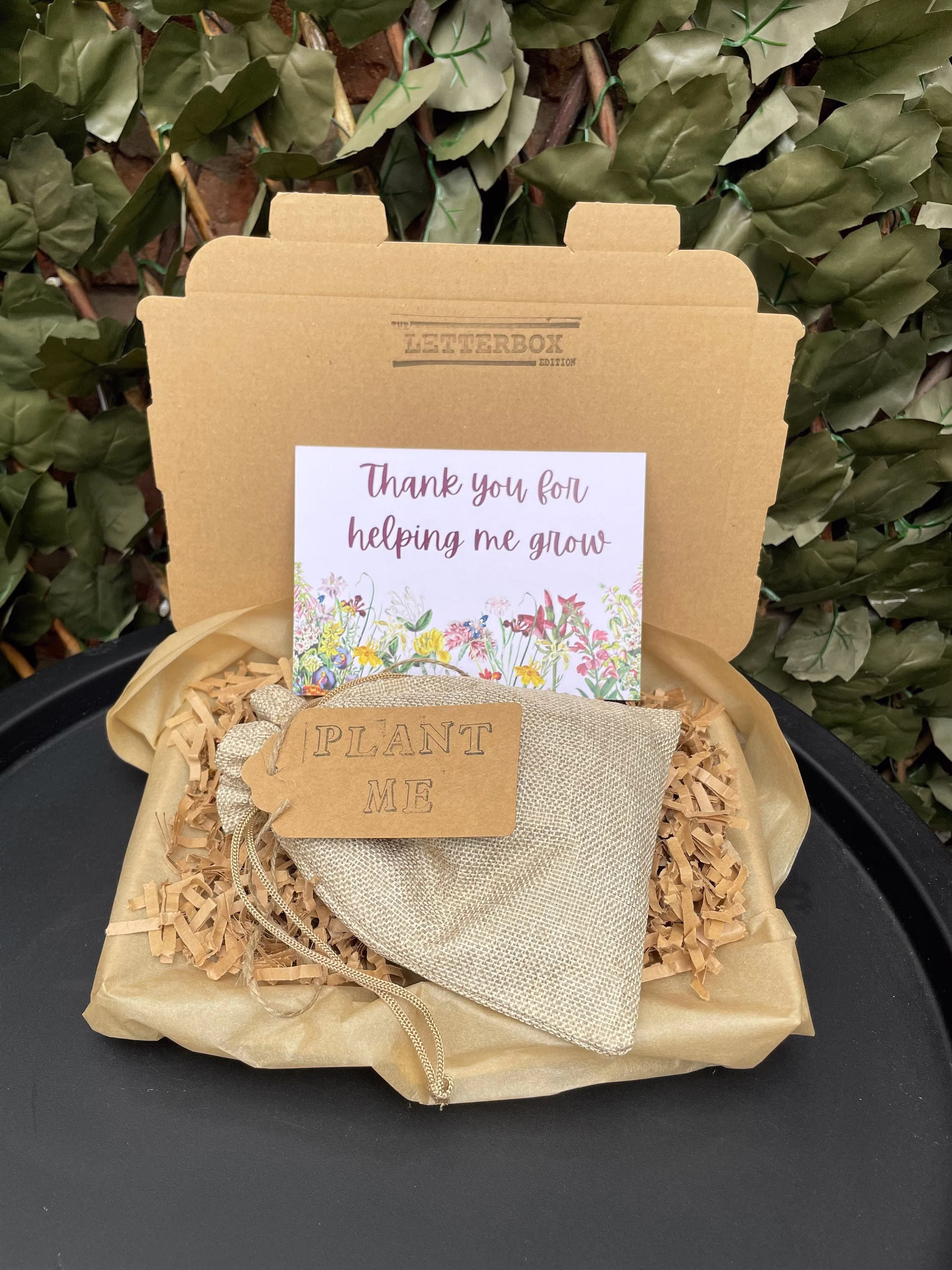 Thank You For Helping Me Grow, Teacher Gift, Thank You, Gift Mum, Nan, Teaching Assistant Present, Wildflower Box