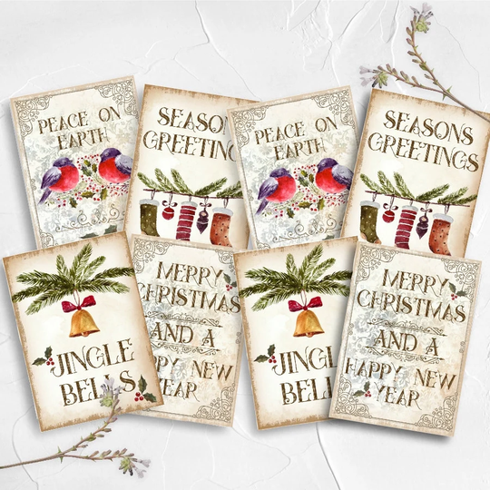 Vintage Christmas Card Toppers, Retro Xmas, Cardmaking, Greeting Cards, Atc Tags, Seasons Greetings, Jingle Bells