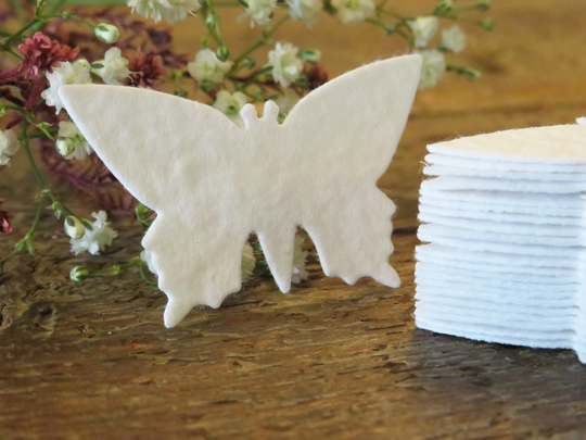 Seed Paper Butterflies, Eco Friendly Shapes, Plantable Butterfly Shaped Seeded Paper, Favours, Seeds
