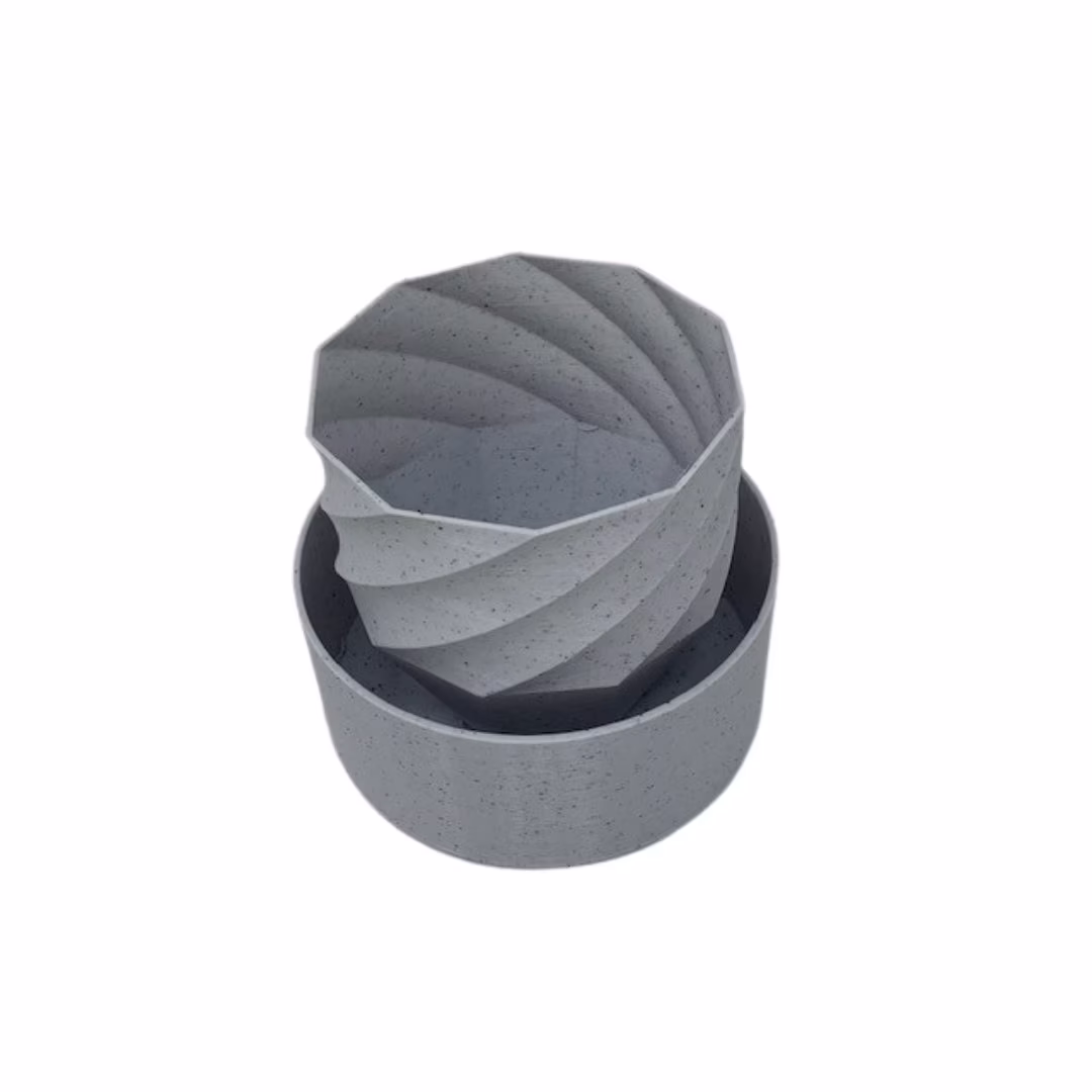 Self-Watering Planter With Spiral Design - Indoor/Outdoor Pot For Succulents, Flowers, Or Herbs Decorate Home Office