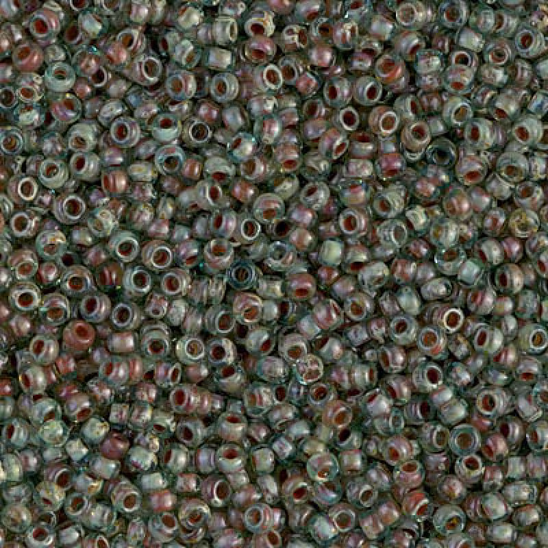 Miyuki Seed Beads 8/0 Picasso Transparent Olivine, 4506-New