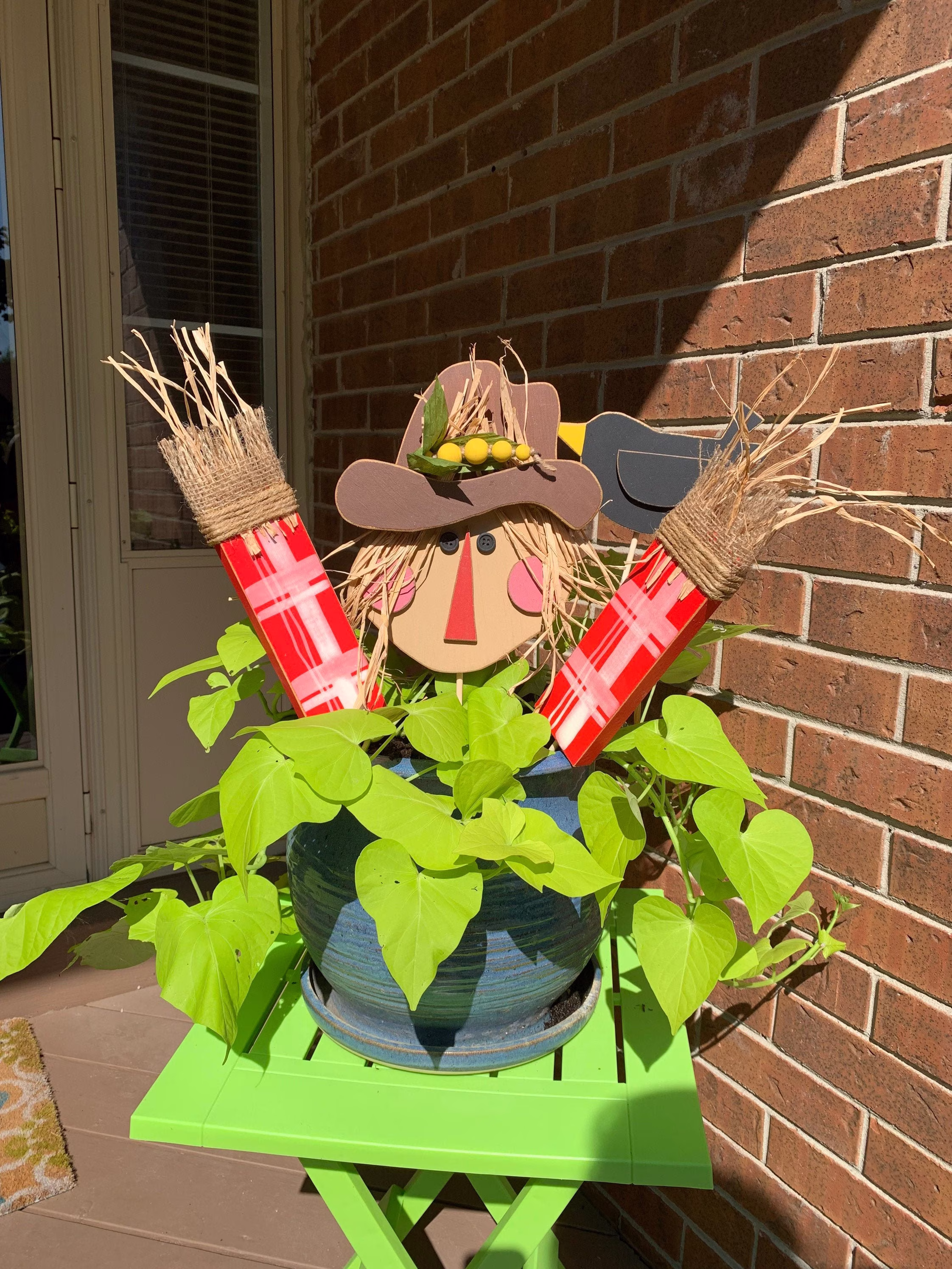 Scarecrow Planter Sticks, Halloween Decor, Autumn For Garden, Fall Vibes, Props, Deco, Wreath Attachment