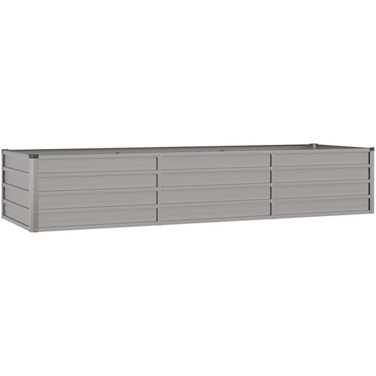 Garden Planter Grey 240x80x45 cm Weathering Steel Vidaxl Grey