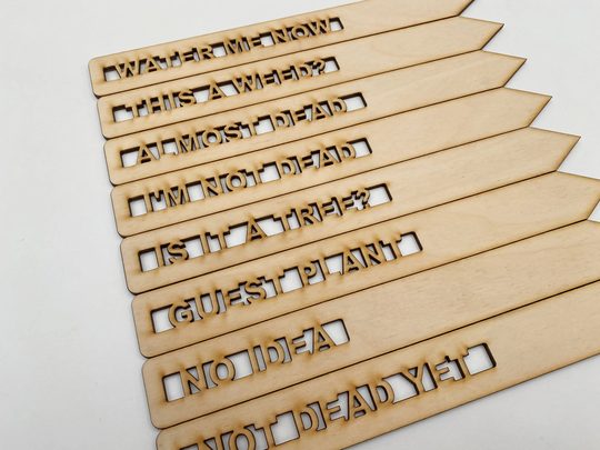 Fun Plant Labels For The Disastrous Gardener in Your Life. Humorous & Silly