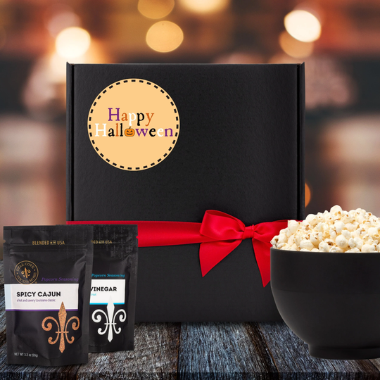 Happy Halloween Gift Box - Gourmet Popcorn & Seasonings Set, For Kids, Kids Party, Non Scary