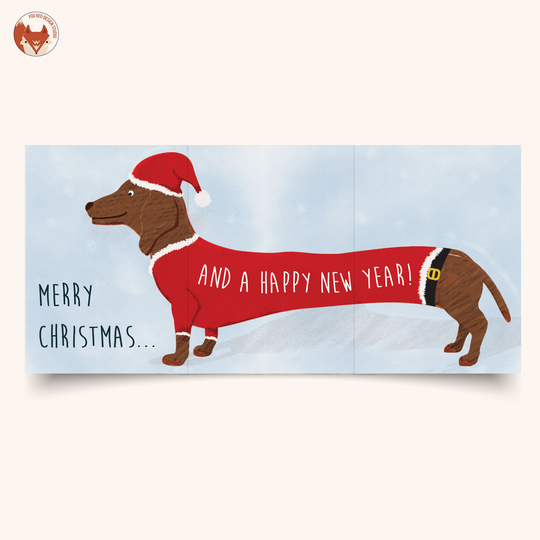 Dachshund Christmas Card/Unique Cards
