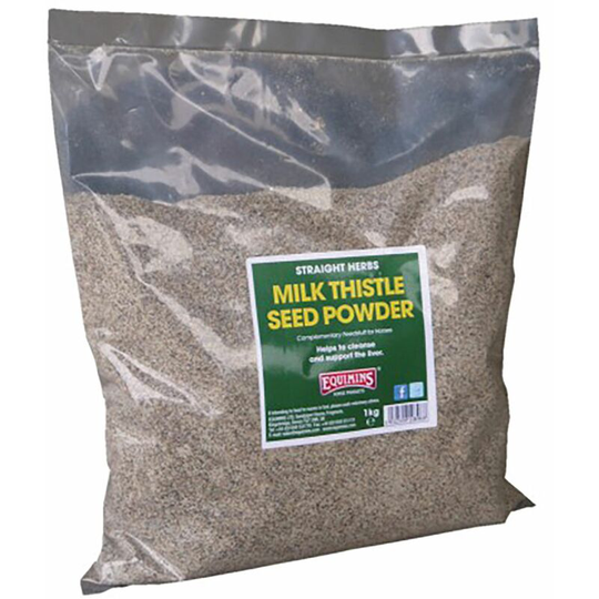 Straight Herbs Milk Thistle Seed Powder - 1 Kg Bag - 896 - Equimins