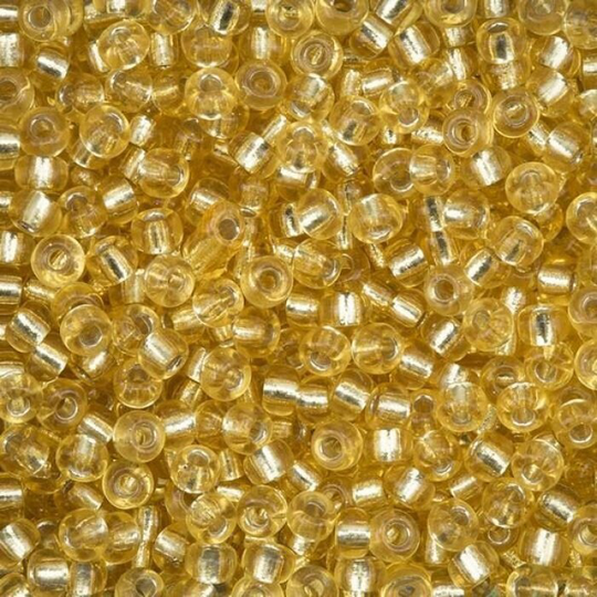Miyuki Seed Beads 6/0 Silver Lined Light Gold 0002