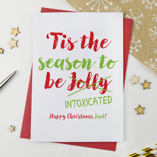 'Tis The Season Personalised Christmas Card
