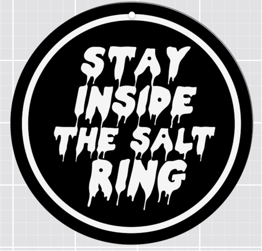 stay Inside The Salt Ring Supernatural Decal