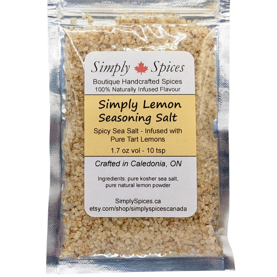 Simply Lemon Gourmet Sea Salt | All-Natural Flavoured Seasoning Salts