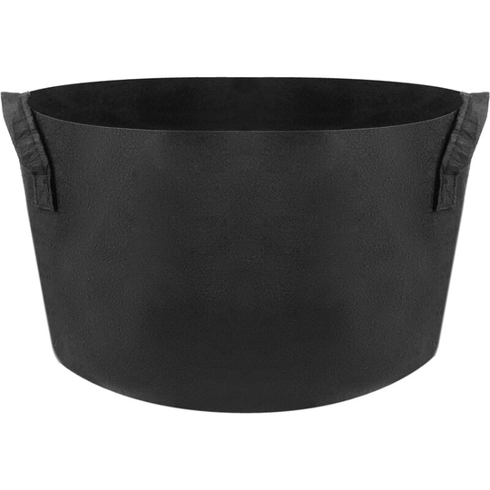 PrimeMatik - Planting grow bags Plat pots made of fabric felt 20 gallons 55x40cm
