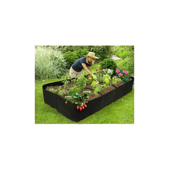 Rectangular Raised Bed 3x6ft, Br-Life Fabric Raised Bed Bags