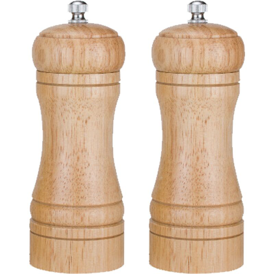 Fvbjd - Salt and Pepper Grinders, Oak Wooden Salt and Pepper Mills Shakers Ceramic Rotor 2pcs oak primary color 5 inches