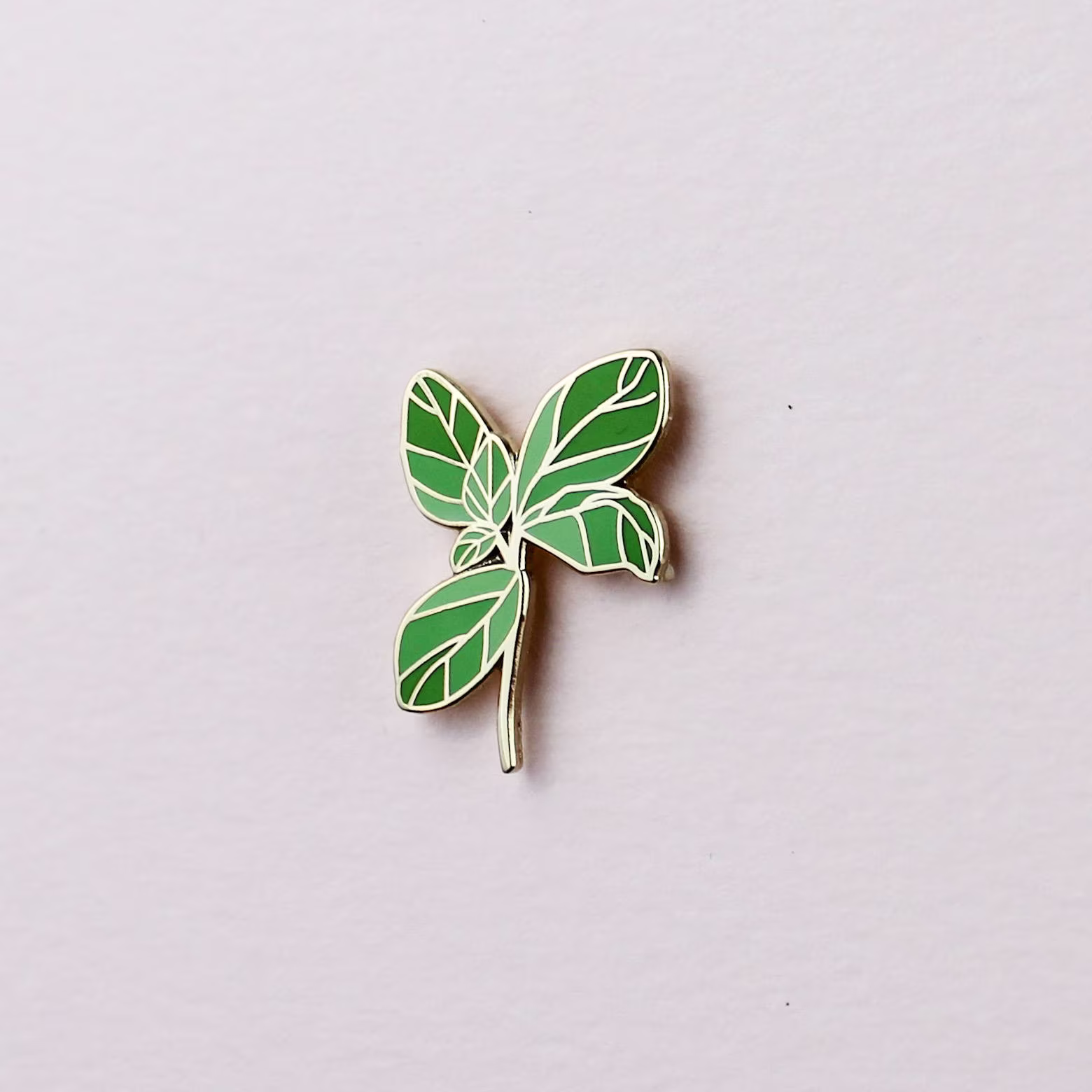 Basil Hard Enamel Cloisonné Pin