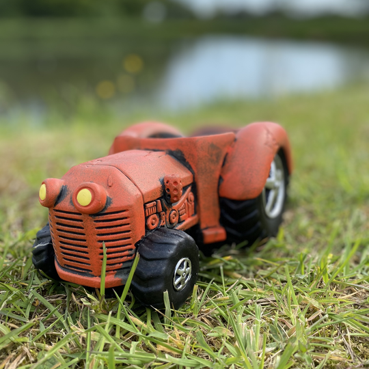 Red Tractor Garden Planter
